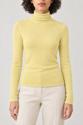Merino Turtleneck Sweater, Butter Yellow, front