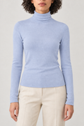 Merino Turtleneck Sweater, Powder Blue, front