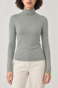 Merino Turtleneck Sweater, Sage, front