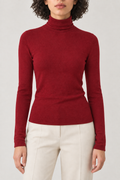 Merino Turtleneck Sweater, Deep Red, front